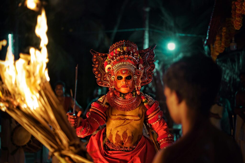 person wearing a costume